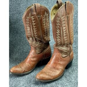 Mens Armadillo Boots Cowboy Brown Size 7.5 D Leather Neolite Heel